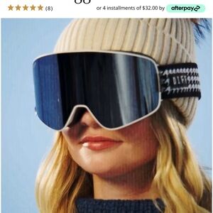 DIFF Eyewear Black and White Snow Goggles